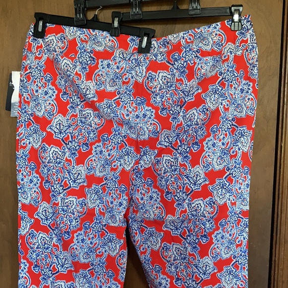 ultimate fit taper your tummy floral printed capri cropped pant 22W - Picture 15 of 16